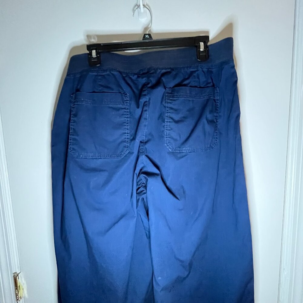 Chicos wide leg navy blue pants